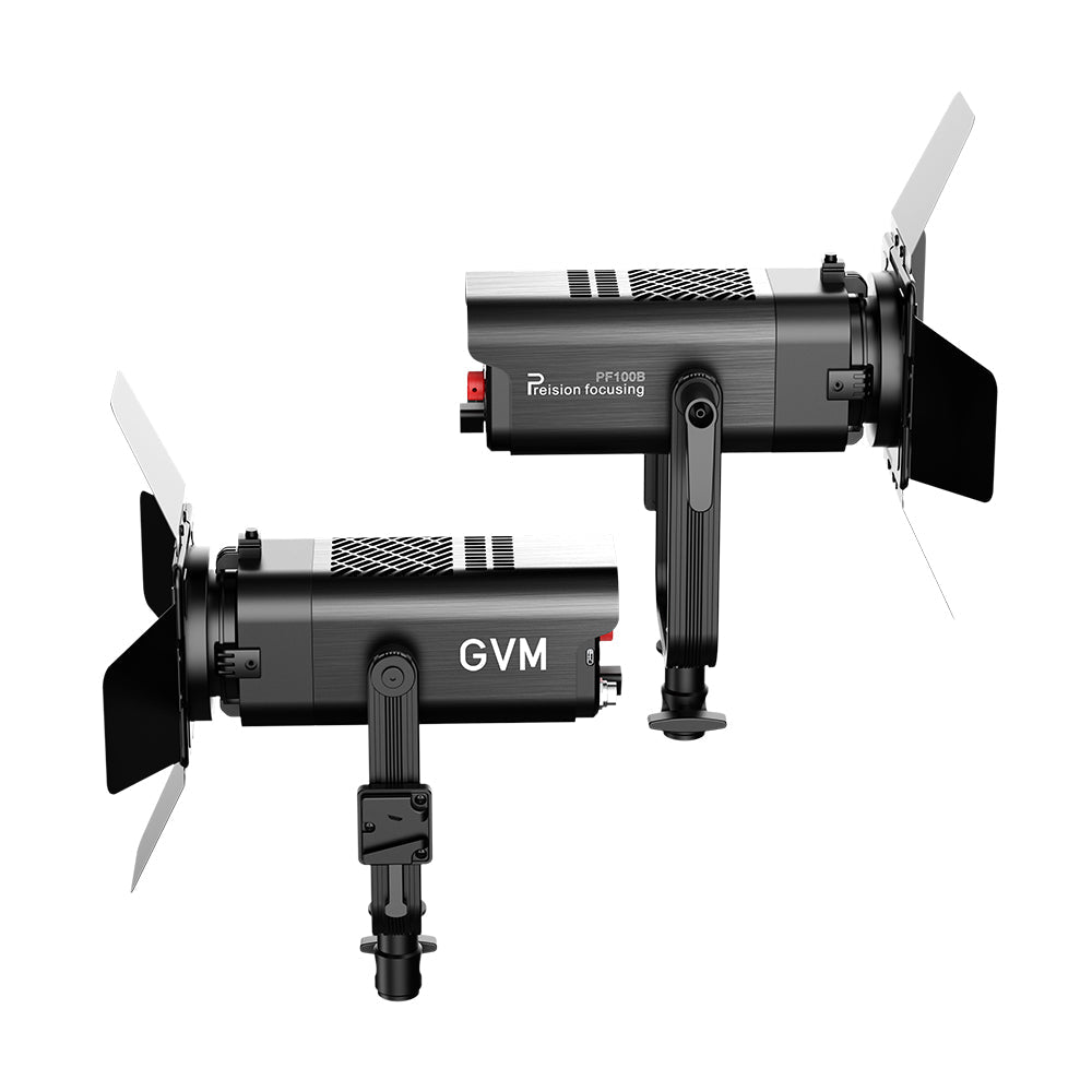 GVM 100W Compact & Lightweight， Bi - color,5 - 50° Zoom，Mini - DMX，Studio - Mode light - JIAN CHENG TECHNOLOGY INC.