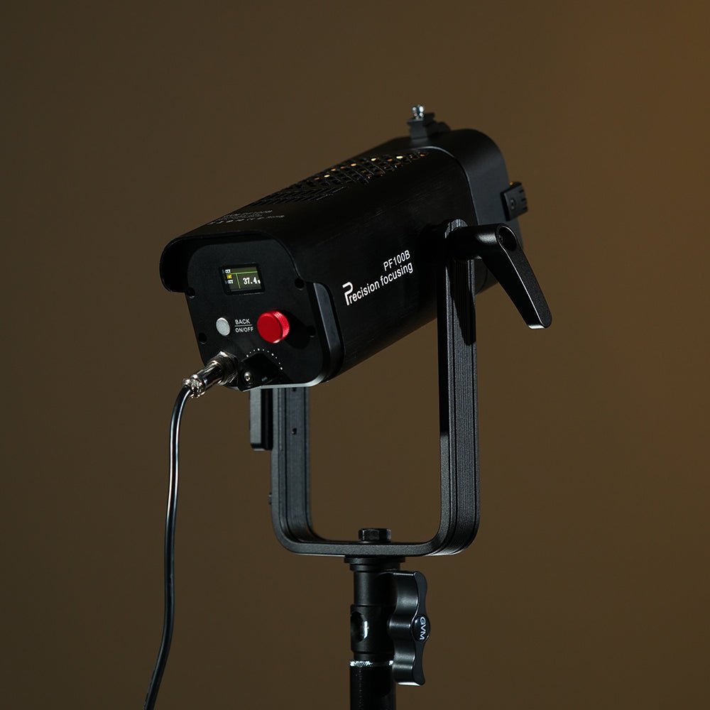 GVM 100W Compact & Lightweight， Bi - color,5 - 50° Zoom，Mini - DMX，Studio - Mode light - JIAN CHENG TECHNOLOGY INC.