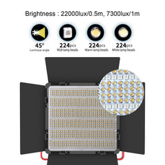 GVM - 1200D 50W Bi - Color+50W RGB 2lamp - Video Light With Softbox - GVM