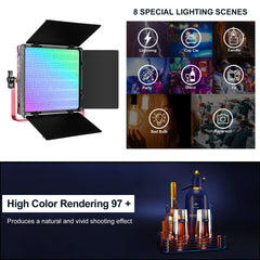 GVM - 1200D 50W Bi - Color+50W RGB 2lamp - Video Light With Softbox - GVM
