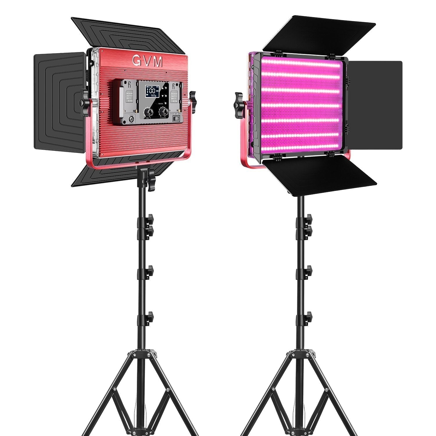 GVM - 1200D 50W Bi - Color+50W RGB Video Light - GVM