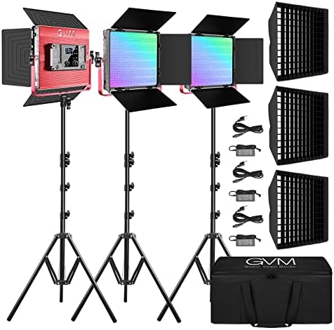 GVM - 1200D 50W Bi - Color+50W RGB Video Light - GVM