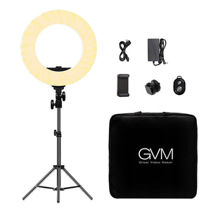 GVM - 14S 45W Bi - Color LED Ring Light Kit (14")(BOGO) - GVM