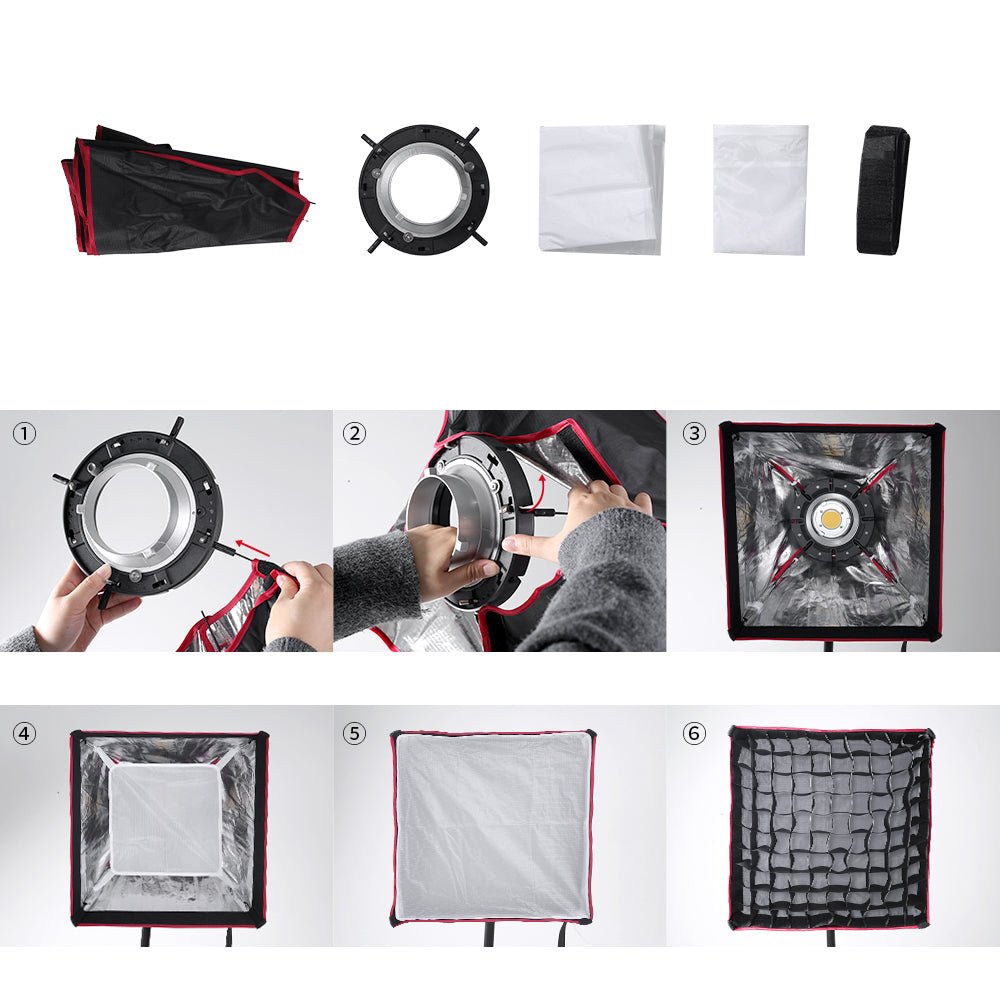 GVM 200W LED Video Light High Power LED Spotlight Bi - Color LED Daylight - JIAN CHENG TECHNOLOGY INC.