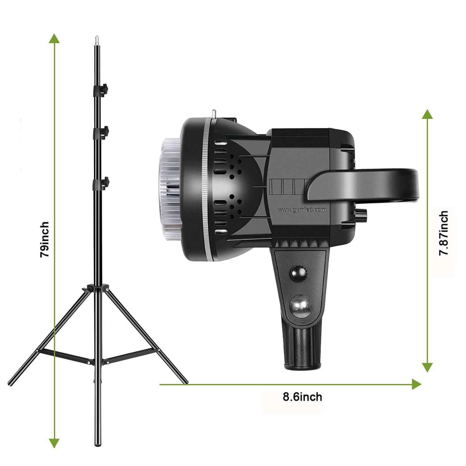 GVM 80W LED Spotlight Daylight Kit with Softbox - JIAN CHENG TECHNOLOGY INC.