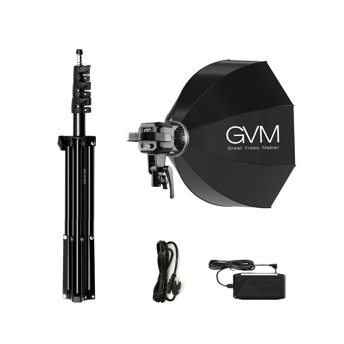 GVM 80W LED Spotlight Daylight Kit with Softbox - JIAN CHENG TECHNOLOGY INC.