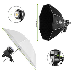 GVM 80W LED Spotlight Daylight Kit with Softbox(BOGO) - JIAN CHENG TECHNOLOGY INC.