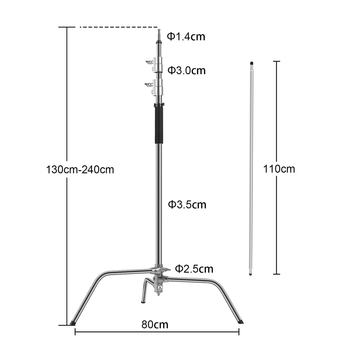 GVM C240 Turtle Base C - Stand & Grip Arm Kit(BOGO) - GVM