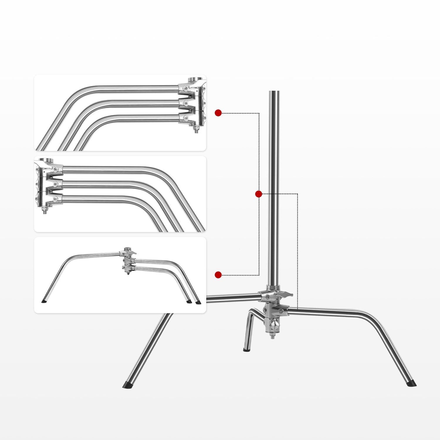 GVM C240 Turtle Base C - Stand & Grip Arm Kit(BOGO) - GVM