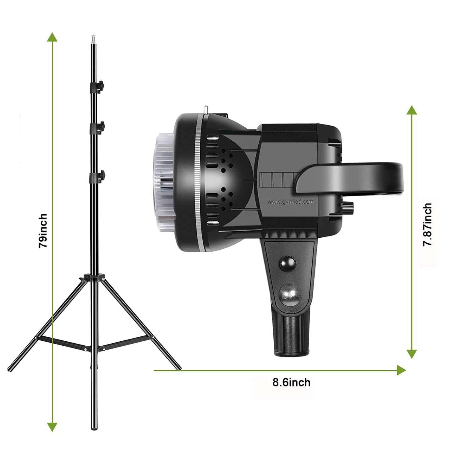 GVM P80S Spotlight Studio LED Video Light 2 - Light - Kit - GVM