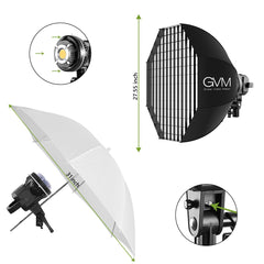 GVM P80S Spotlight Studio LED Video Light 2 - Light - Kit - GVM