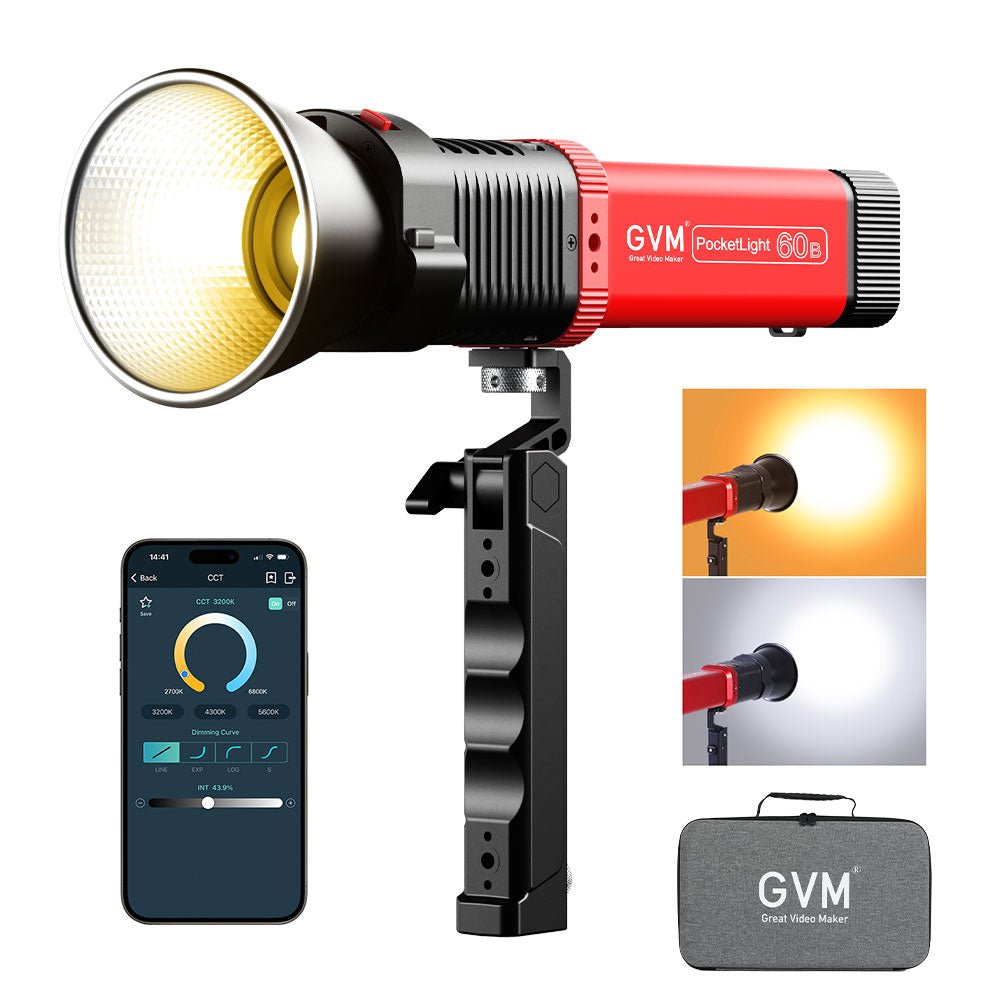 GVM PD60B 60W Hand - held Waterproof LED Light Spotlights - JIAN CHENG TECHNOLOGY INC.