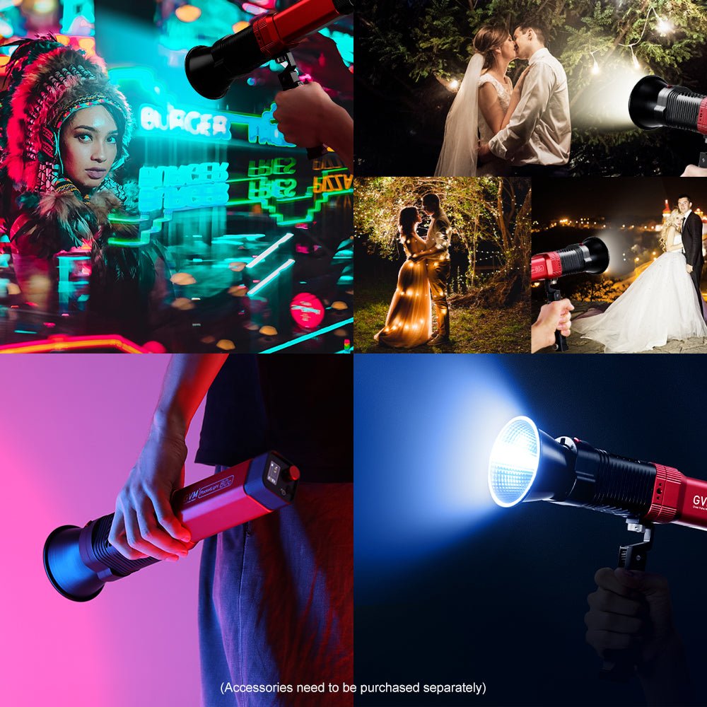 GVM - PD60C Waterproof Built - in Battery Model 60W Flashlight (RGB) - JIAN CHENG TECHNOLOGY INC.