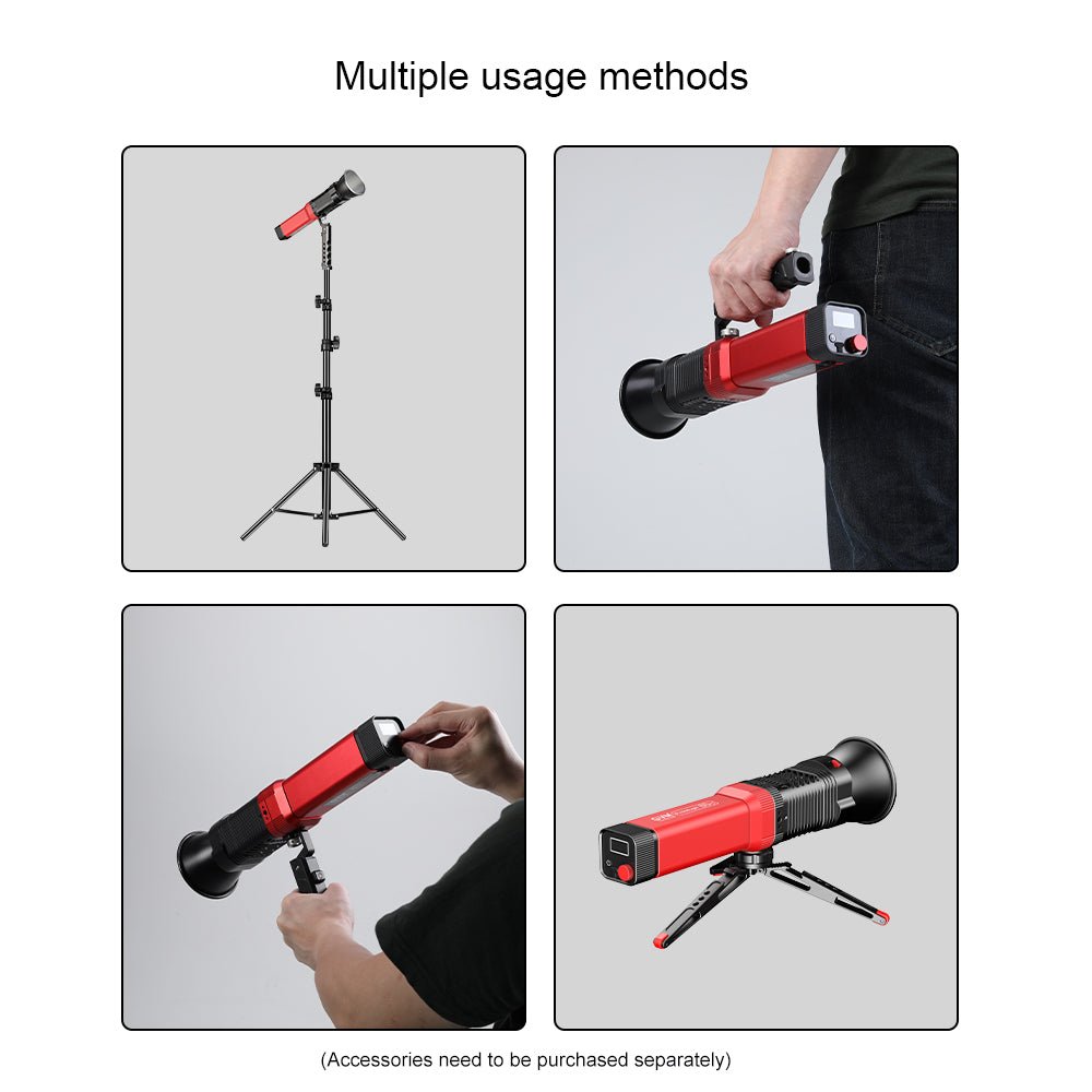 GVM - PD60C Waterproof Built - in Battery Model 60W Flashlight (RGB) - JIAN CHENG TECHNOLOGY INC.