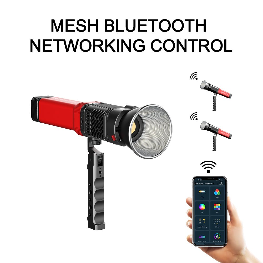 GVM - PD60C Waterproof Built - in Battery Model 60W Flashlight (RGB) - JIAN CHENG TECHNOLOGY INC.