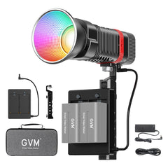 GVM PL60C Waterproof External 60W RGB Flashlight with Battery - GVM