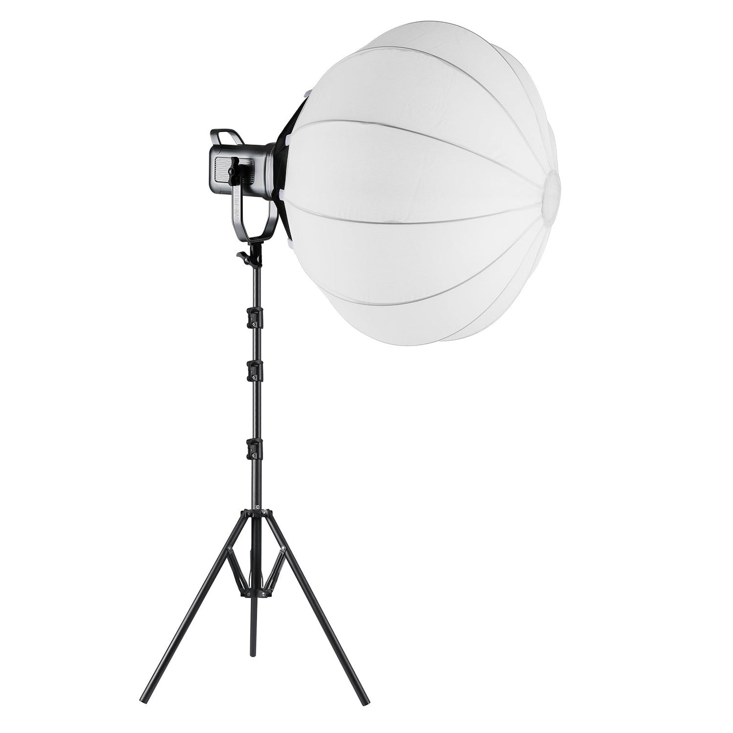 GVM PR150R 150W High Power LED Spotlight Bi-Color & RGB Studio Lighting Kit with Lantern Softbox