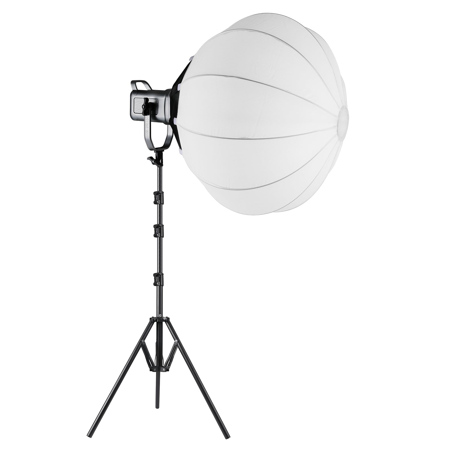 GVM PR150R 150W High Power LED Spotlight Bi-Color & RGB Studio Lighting Kit with Lantern Softbox - GVM