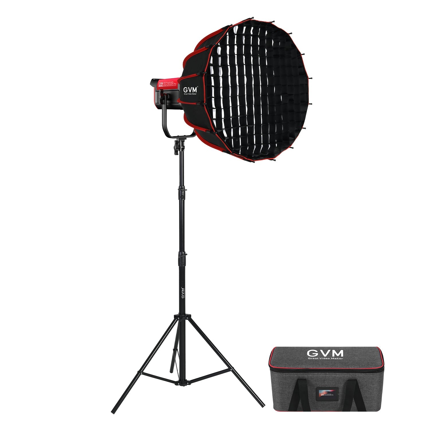 GVM PRO - SD300B 300W Bi - Color Monolight V - mount Mesh Bluetooth - JIAN CHENG TECHNOLOGY INC.