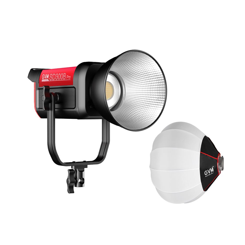 GVM PRO - SD300B 300W Bi - Color Monolight V - mount Mesh Bluetooth（Includes Free: GVM - DL65R) - GVM