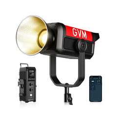 GVM PRO - SD500B 500W Waterproof Bi - Color Monolight(V - mount & Mesh Bluetooth) - JIAN CHENG TECHNOLOGY INC.