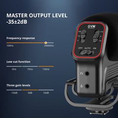 GVM QX-6 Camera-Mount Shotgun Microphone - GVM