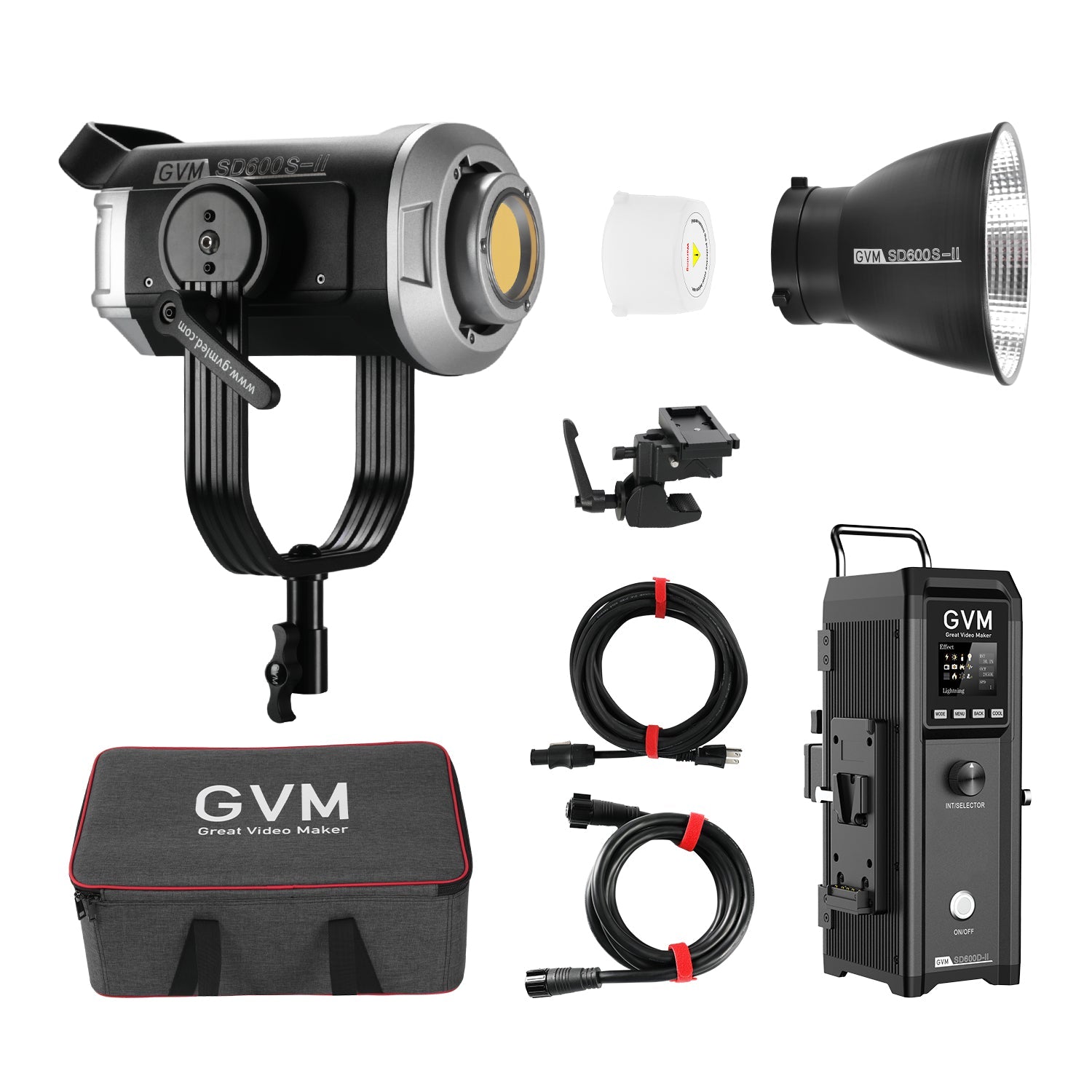 GVM SD600S - II 600W Upgraded Daylight LED Video Light - GVM