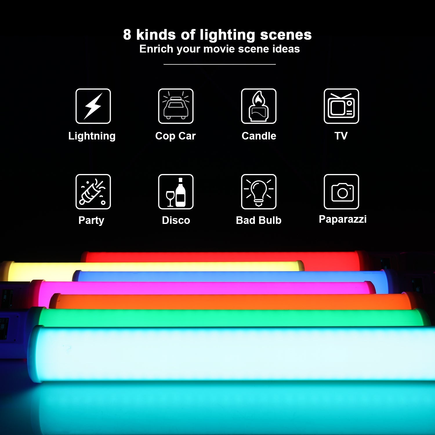 GVM - T20R 20W High Power RGB & Bi - Color Wand Light - JIAN CHENG TECHNOLOGY INC.