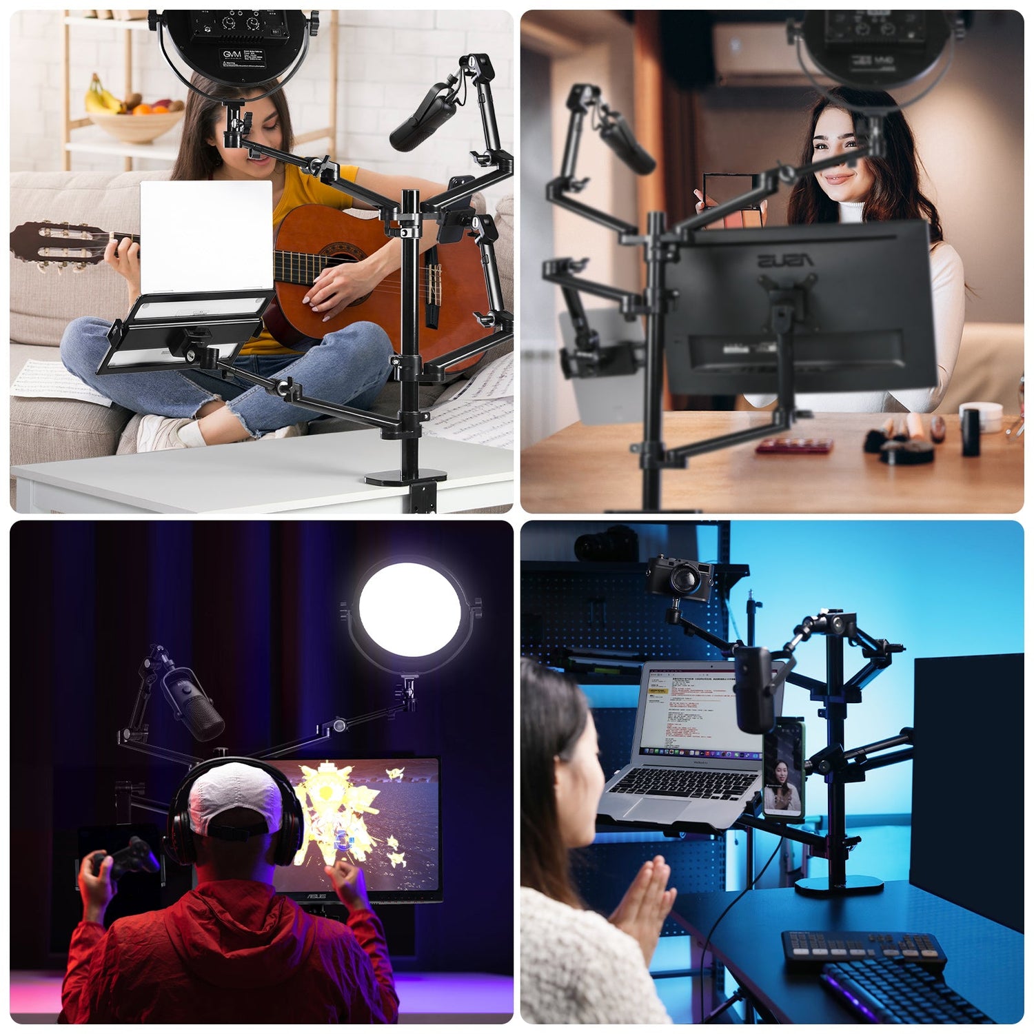 GVM - ZJ - Z1 Floor - standing Mobile Live Streaming Stand - JIAN CHENG TECHNOLOGY INC.