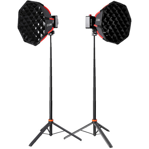 GVM CL100B Portable Bi-Color LED Monolight (2-Light Kit) - GVM