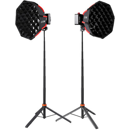 GVM CL100B Portable Bi-Color LED Monolight (2-Light Kit) - GVM