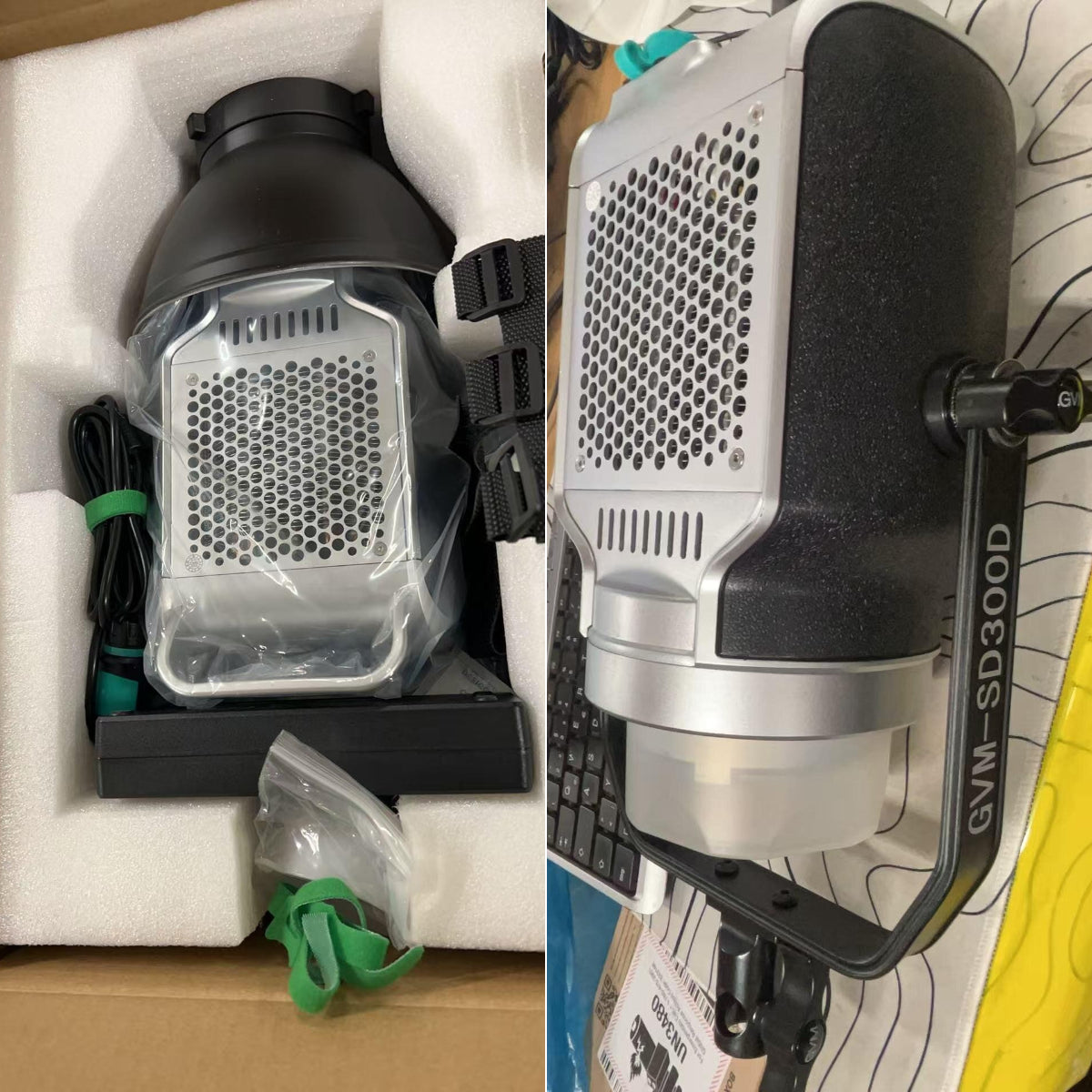 GVM-SD300D 300W Bi-Color LED Video Light High Power Monolight（Open Box） - GVM