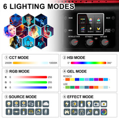 GVM YU150R PRO Led Video Lights Panel Rgb And Bi-Color Studio Light - GVMLED