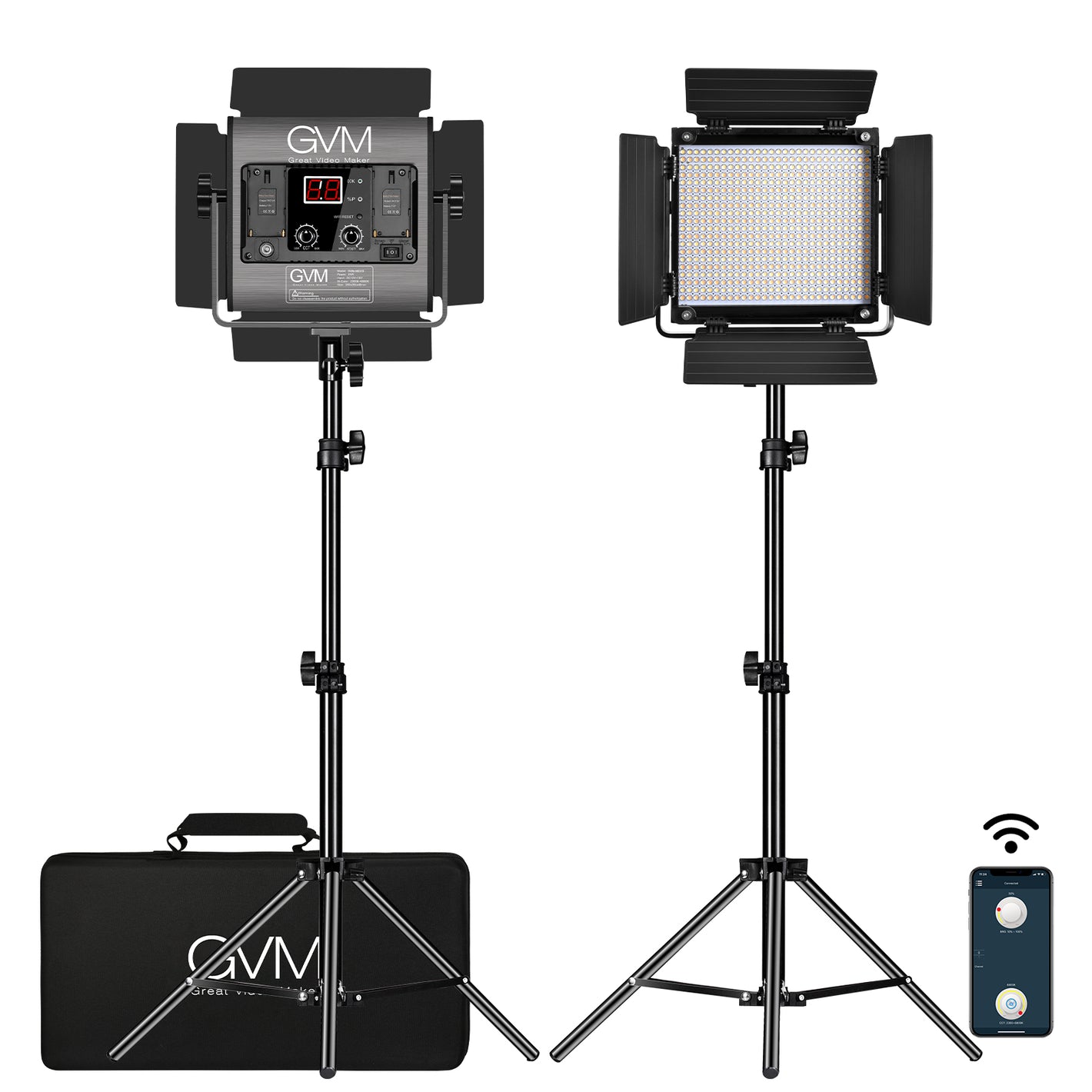GVM-560AS 30W High Beam Bi-Color LED Video Soft Light - GVMLED