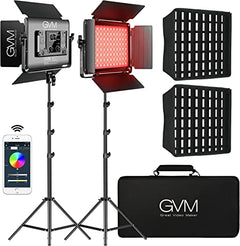 GVM-1000D 45W Bi-Color & RGB Video-Light-Kit - GVMLED
