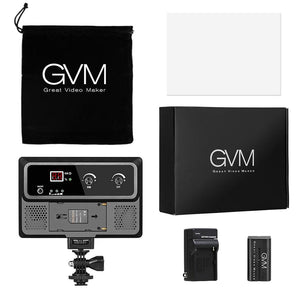 GVM-10S Bi Color Professional Video on Camera Video Light with Control Knob - GVMLED