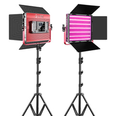 GVM-1200D 50W Bi-Color+50W RGB Video Light Dual Lamp Set - GVMLED