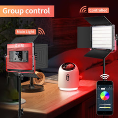 GVM-1200D 50W Bi-Color&RGB 3 lamp-led Video Light kit - GVMLED