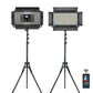 GVM-1500D 75W Powerful Bi-color and RGB Video Panel Light 2-Light-Kit - GVMLED