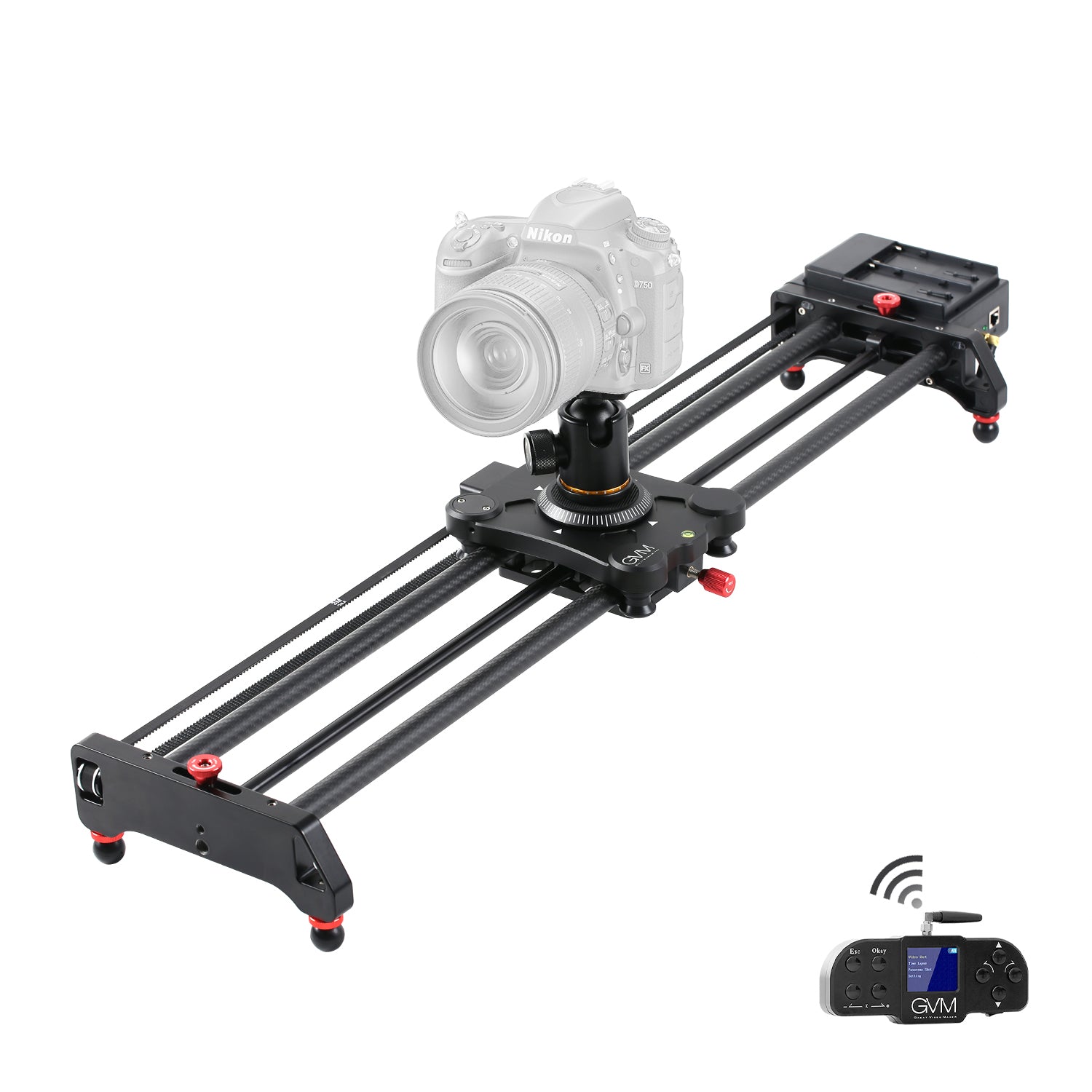 GVM-1.5D Professional Wireless Video Carbon Fiber Motorized Camera Slider - GVMLED