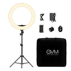 GVM-18S 55W High Power Bi-Color LED Ring Light Kit (18") - GVMLED