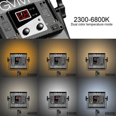 GVM-560AS 30W High Beam Bi-Color LED Video Soft Light - GVMLED
