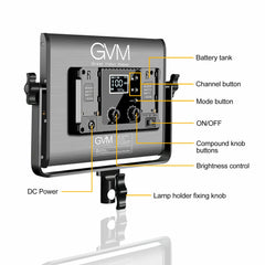GVM 680rs rgb led studio video light kit - GVMLED