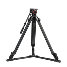 Load image into Gallery viewer, GVM 7017D Aluminum Video Tripod with Fluid Head System - GVMLED
