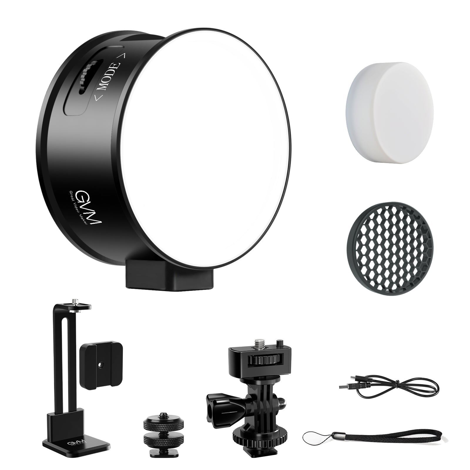 GVM 7SM Mini Double-Sided RGB & LED Video Light On-Camera Light - GVMLED
