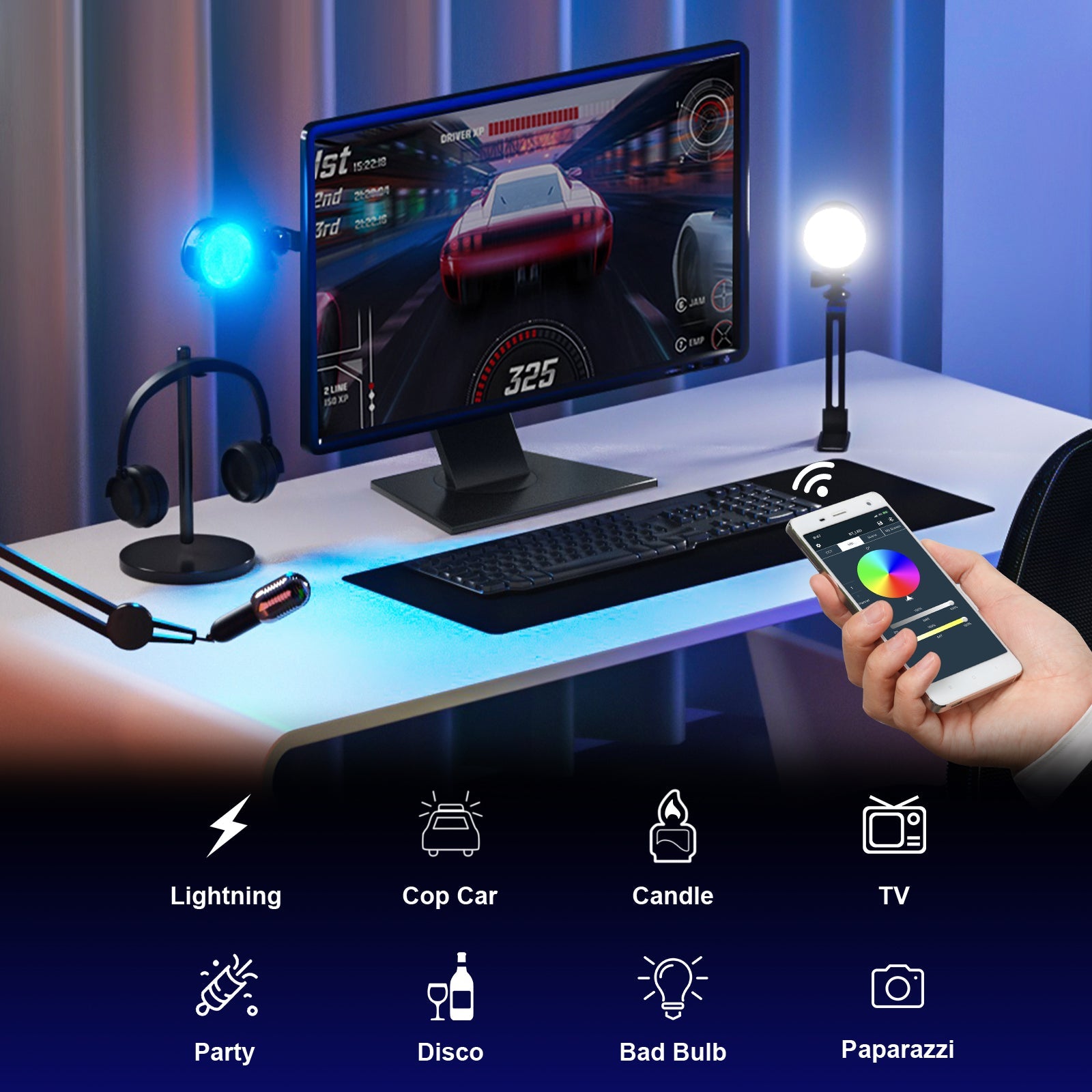 GVM 7SM Mini Double-Sided RGB & LED Video Light On-Camera Light - GVMLED