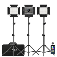 GVM-800D 40W Bi-color and RGB Video Panel Light Kit - GVMLED