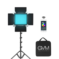 GVM-800D 40W Bi-color and RGB Video Panel Light With Softbox - GVMLED