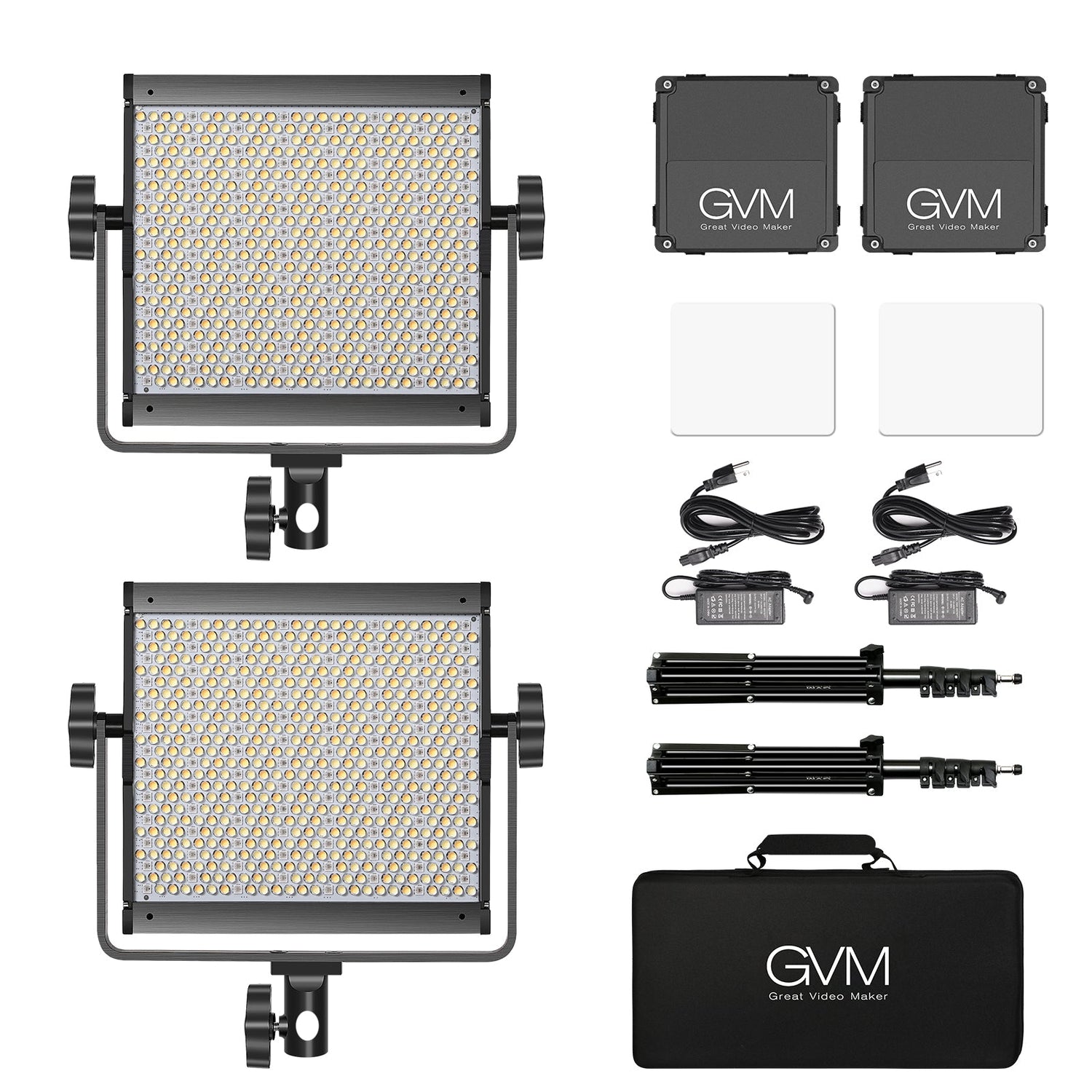 GVM 850D rgb led studio video light kit - GVMLED