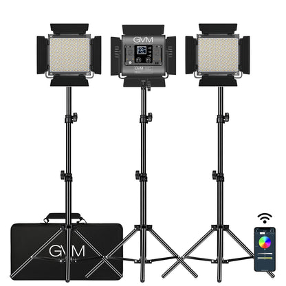 GVM 850D rgb led studio video light kit - GVMLED